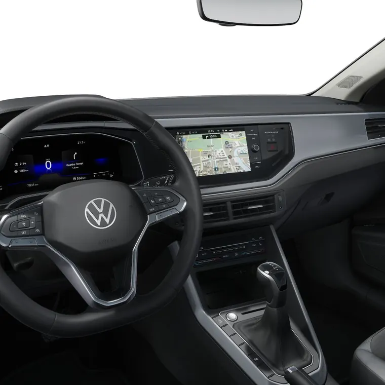 Habitacle d'une Volkswagen du parc BYmyCAR